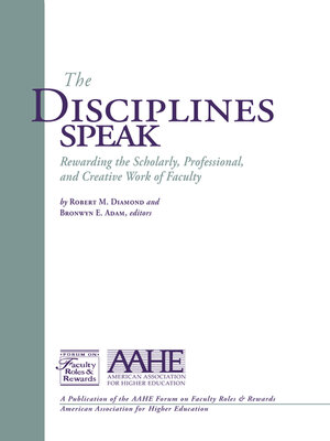 cover image of The Disciplines Speak I